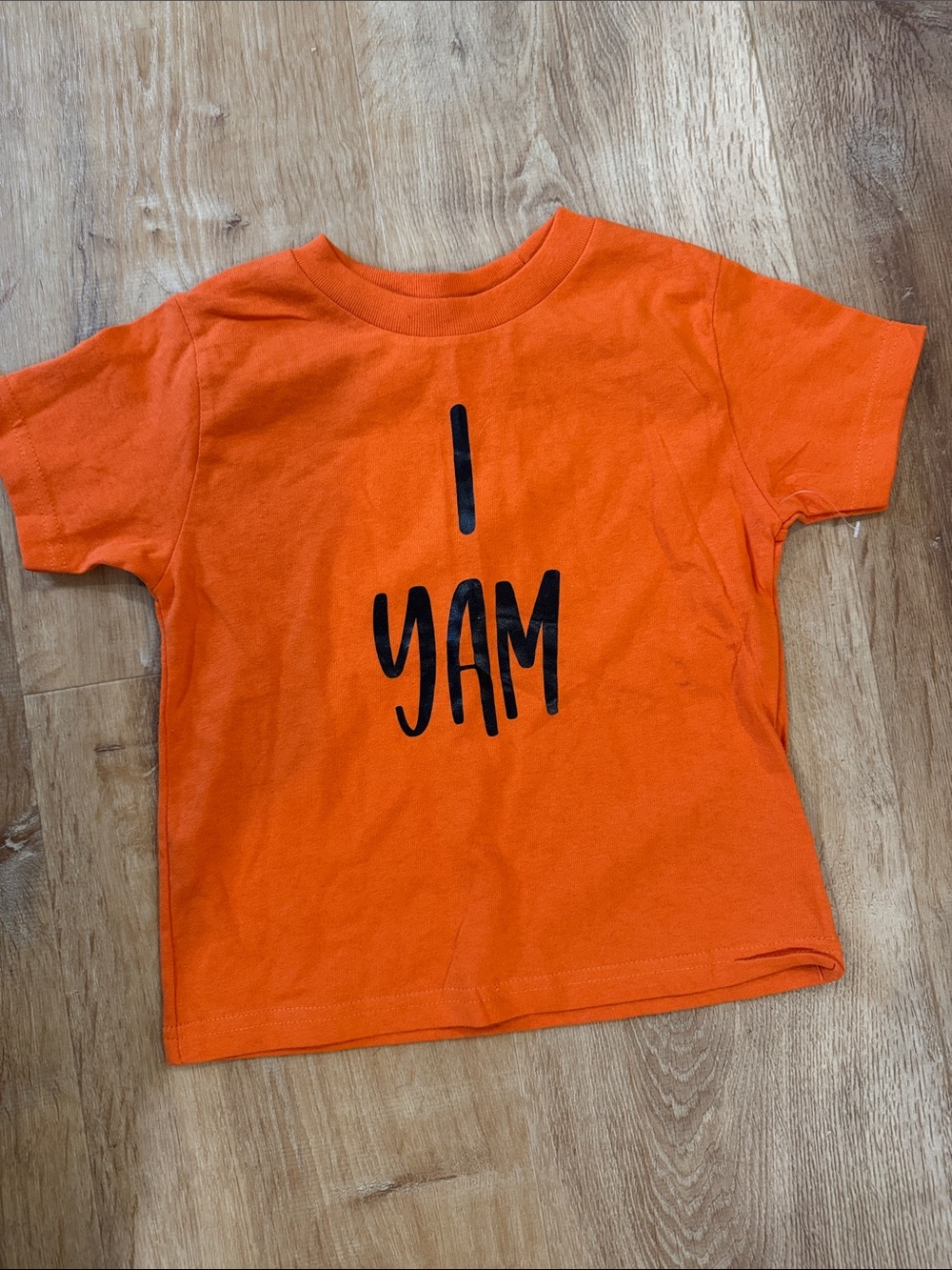 Rabbit Skins Orange Kids 'I Yam' Graphic Tee